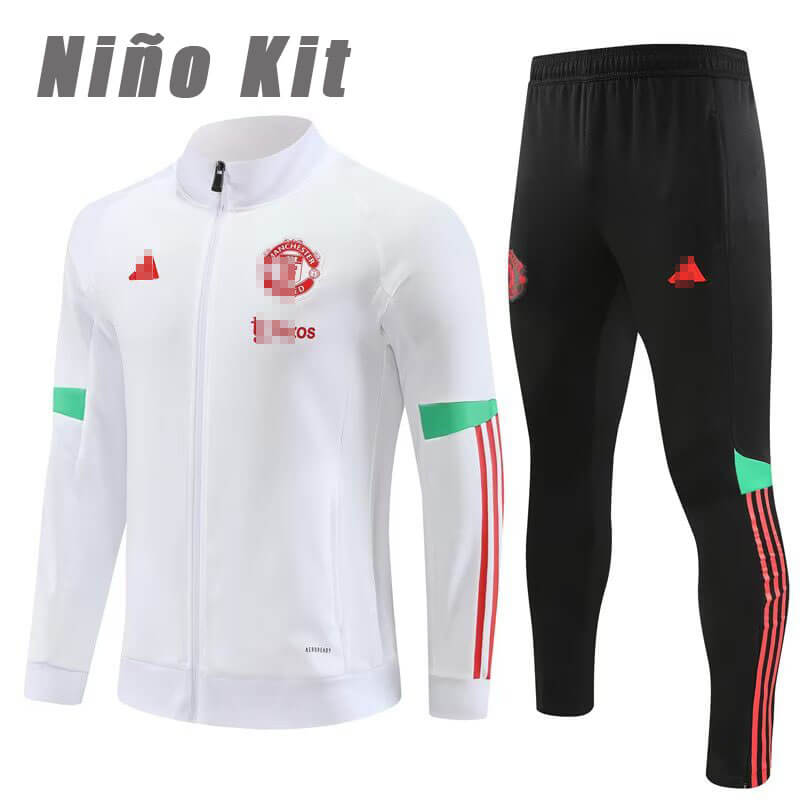 Chandal de Manchester United 2023/2024 Niño Blanco